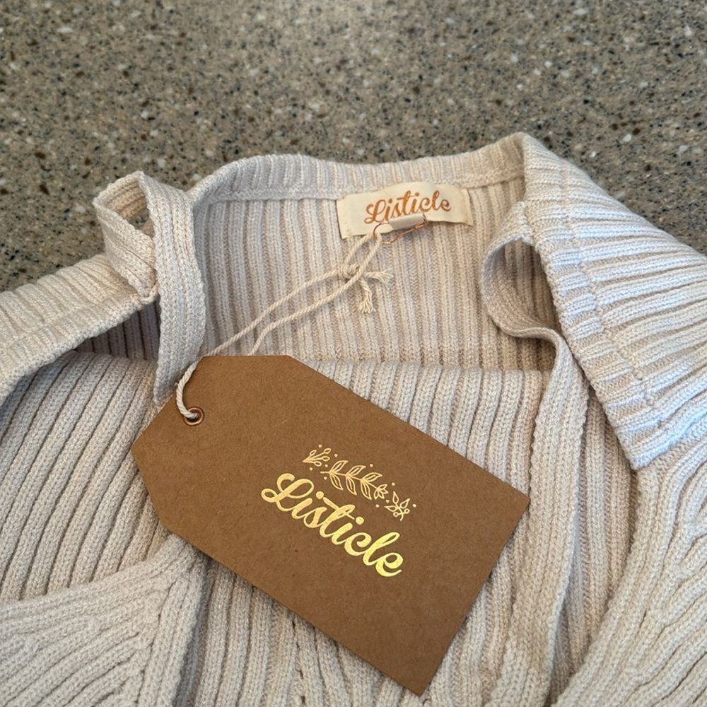 LISTICLE Ribbed Sweater Tank Top *NEW* - Picture 3 of 11